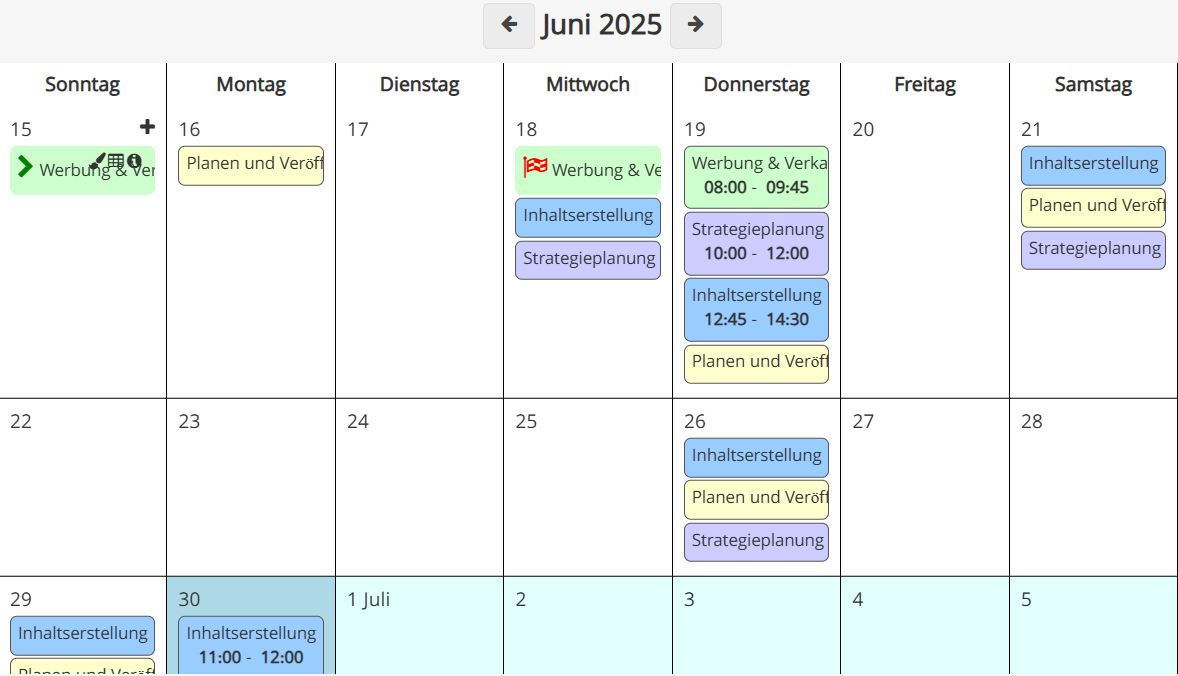 Effiziente Planung - Plane und verwalte deinen Zeitplan im Kalender
