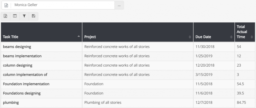 time-tracking system reports